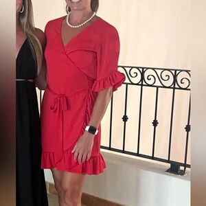 Gianni Bini One Shoulder Red Dress